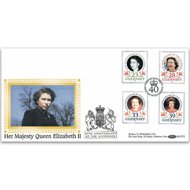 1992 Guernsey - 40th Anniversary of the Queen's Accession BLCS