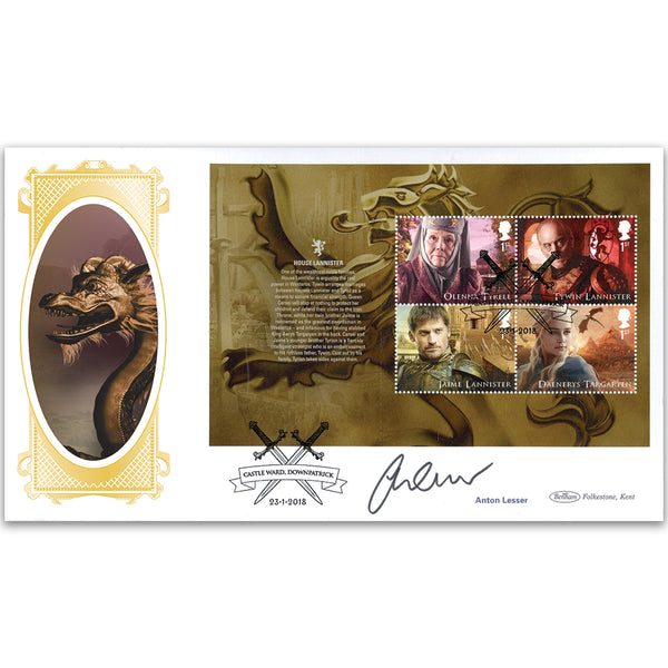 2018 Game of Thrones PSB BLCS Cover - (P2) 1st x 4 Olenna Signed Anton Lesser