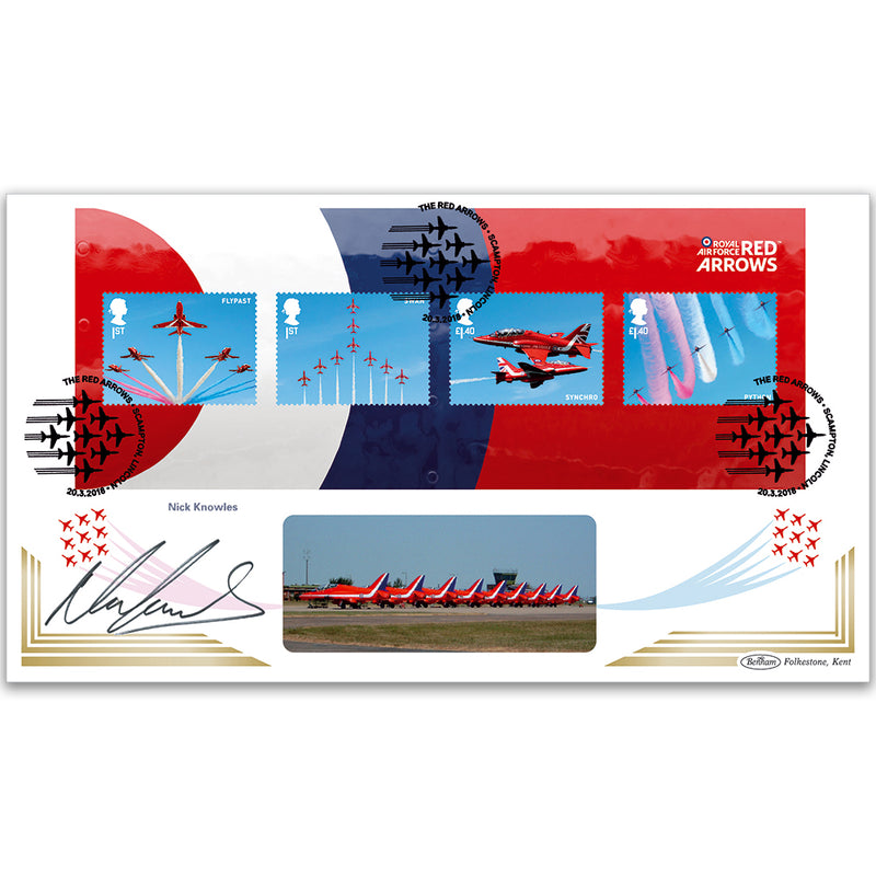 2018 RAF Red Arrows M/S BLCS 2500 Signed Nick Knowles