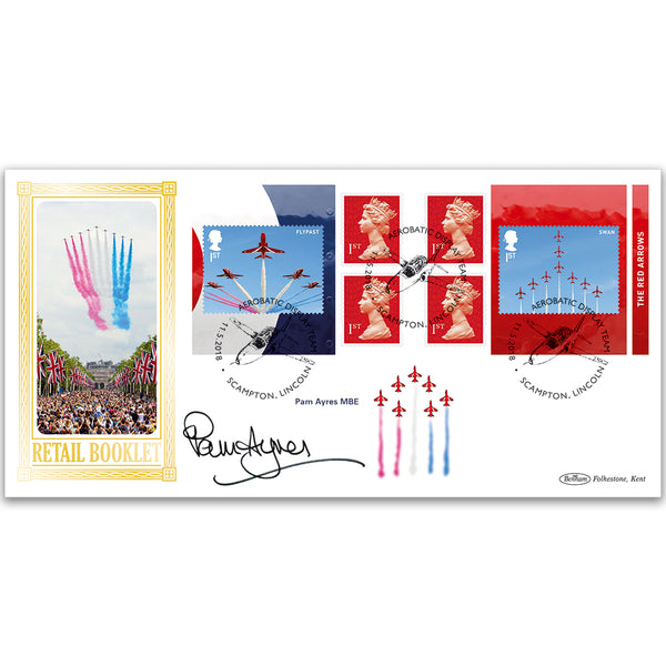 2018 Pam Ayres Signed Red Arrows Retail Booklet BLCS 5000