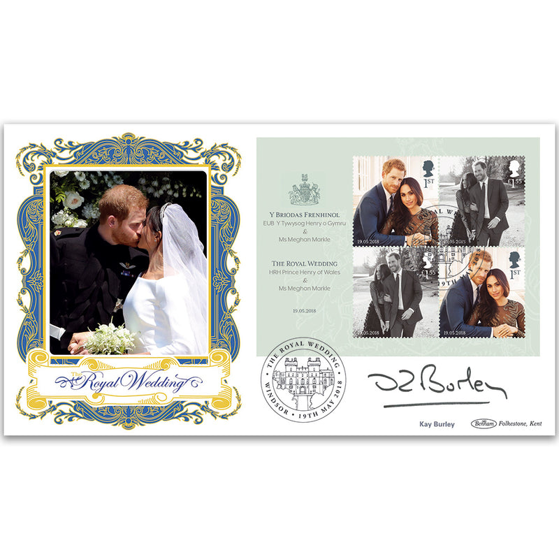 2018 Kay Burley Signed ROYAL WEDDING M/S BLCS 5000