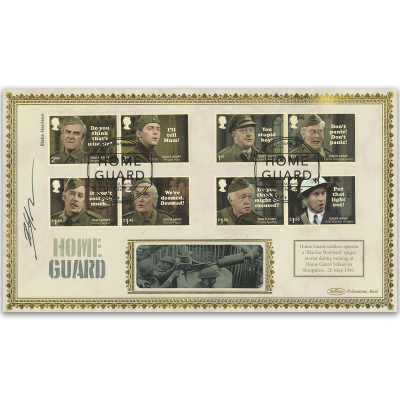 2018 Dad's Army Stamps BLCS 2500 - Signed Blake Harrison