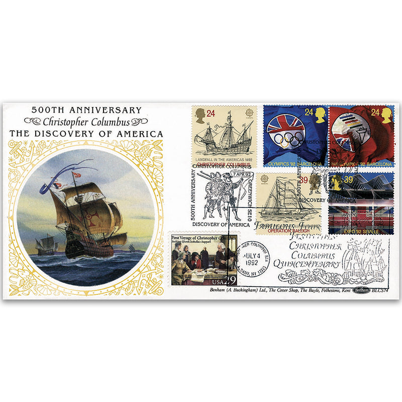 1992 Europa - 500th Ann Discovery of America - Dbld USA