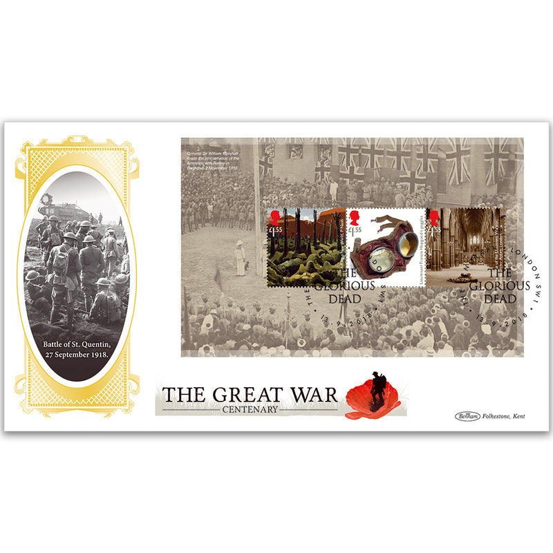 2018 WWI PSB BLCS Cover 2 - (P3) 3 x £1.55 Pane