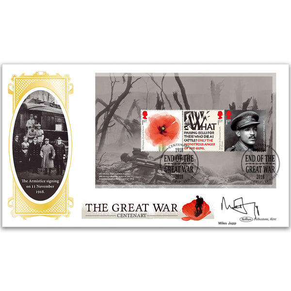 2018 WWI PSB BLCS Cover 1 - (P2) 3 x 1st Pane - Signed Miles Jupp