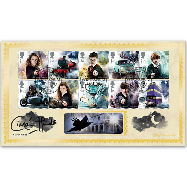 2018 Harry Potter Stamps BLCS 2500 Signed Ciarán Hinds