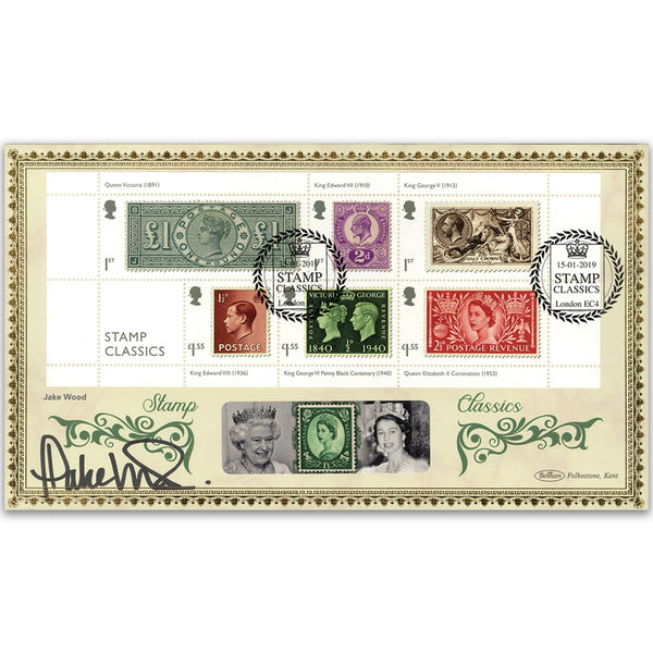 2019 Stamp Classics M/S BLCS 2500 Signed Jake Wood
