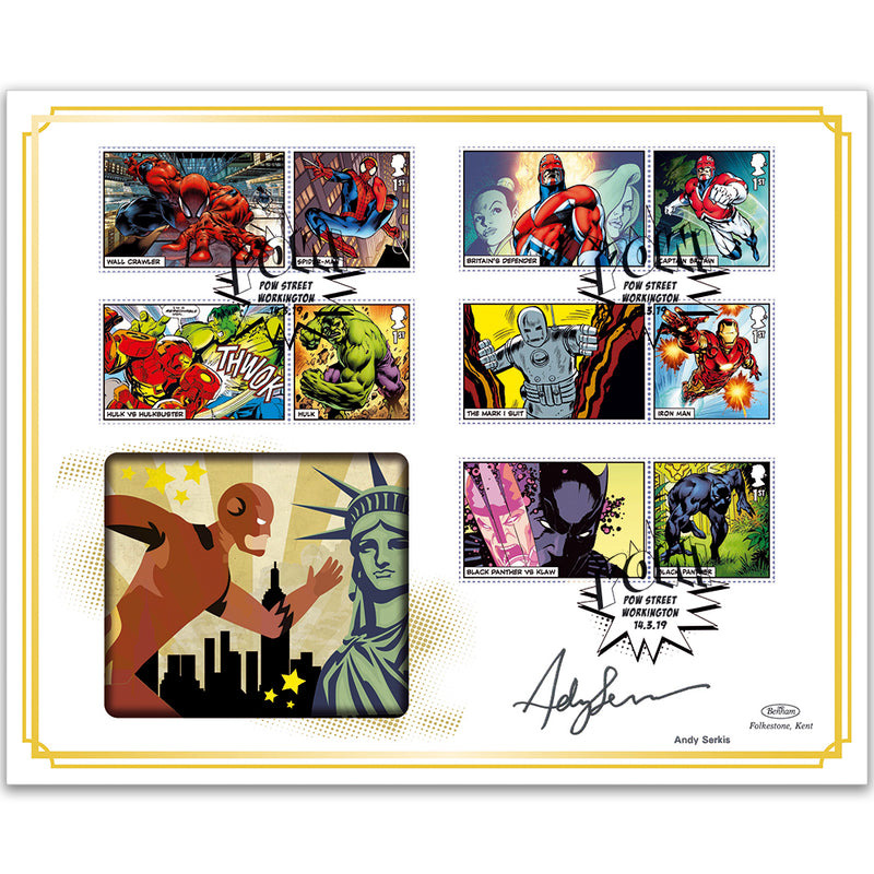 2019 Marvel Generic Sheet BLCS 5000 - Signed by Andy Serkis