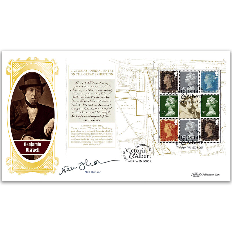 2019 Queen Victoria PSB BLCS Cover 4 - (P2) Machin Pane Signed Nell Hudson