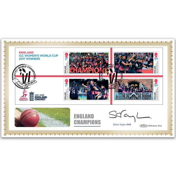 2019 Cricket - Womens M/S BLCS 2500 Signed Claire Taylor MBE