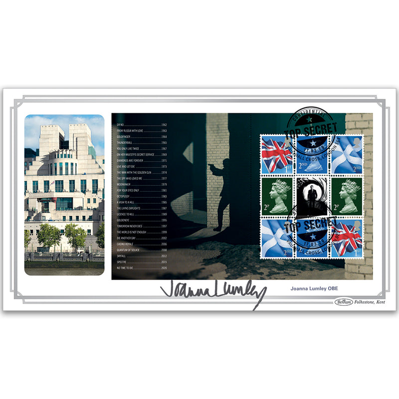2020 James Bond PSB BLCS Cover 4 - (P4) Machin Pane Signed Joanna Lumley OBE