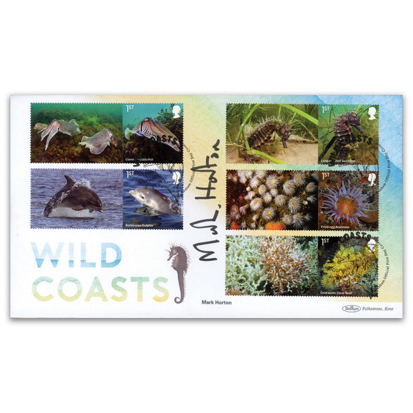2021 Wild Coasts Collector Sheet BLCS Cover 2 Signed Mark Horton