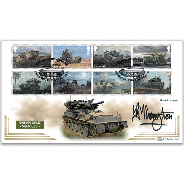 2021 British Army Vehicles Stamps BLCS 5000 - Signed Bruce Crompton