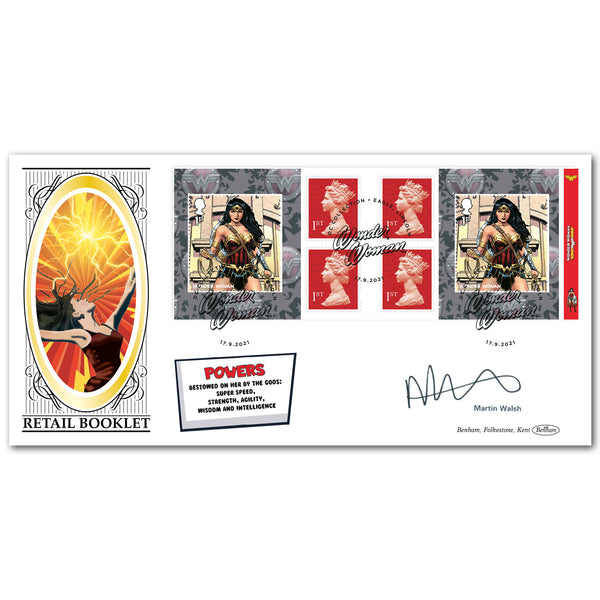 2021 DC Collection Wonder Woman Retail Bklt BLCS 2500 Signed Martin Walsh