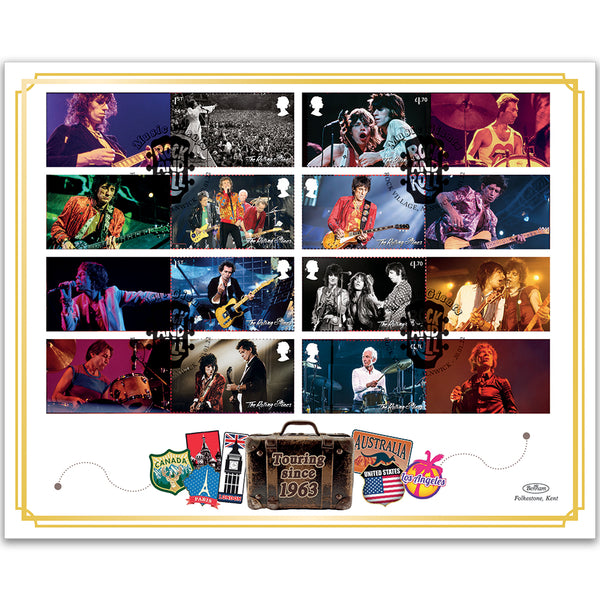 2022 Music Giants VI The Rolling Stones Collectors Sheet BLCS