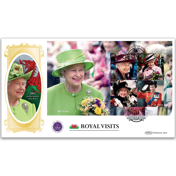 2022 HM The Queen's Platinum Jubilee PSB BLCS Cover 3 - (P4) Treorchy
