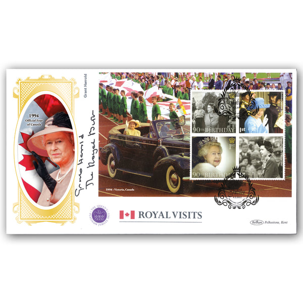 2022 HM The Queen's Platinum Jubilee PSB BLCS Cover 2 - (P3) Canada - Signed Grant Harrold