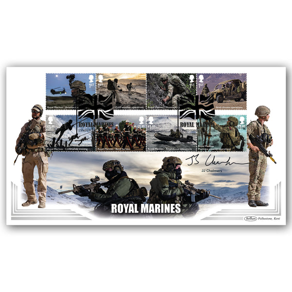 2022 Royal Marines Stamps BLCS 5000 Signed J J Chalmers