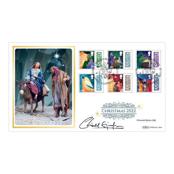 2022 Christmas Stamps BLCS 5000 Signed Chiwetel Ejiofor CBE