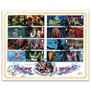 2023 Iron Maiden Eddie Collector Sheet BLCS Signed Bruce Dickinson