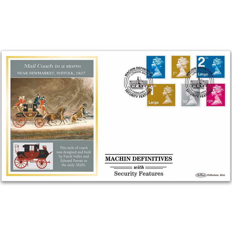 2009 Machin Definitives with Security Features BLCSSP