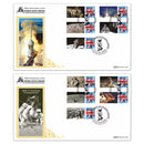 2009 40th Anniversary First Man on the Moon BLCSSP Pair of Covers