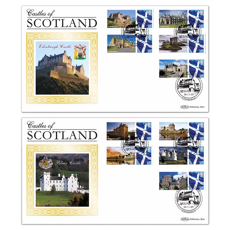 2009 Scotland Castles Pair of BLCS Covers