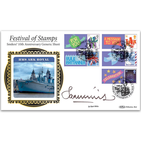2010 Festival of Stamps: Generic Sheet BLCSSP Cover - Signed Dr Sam Willis