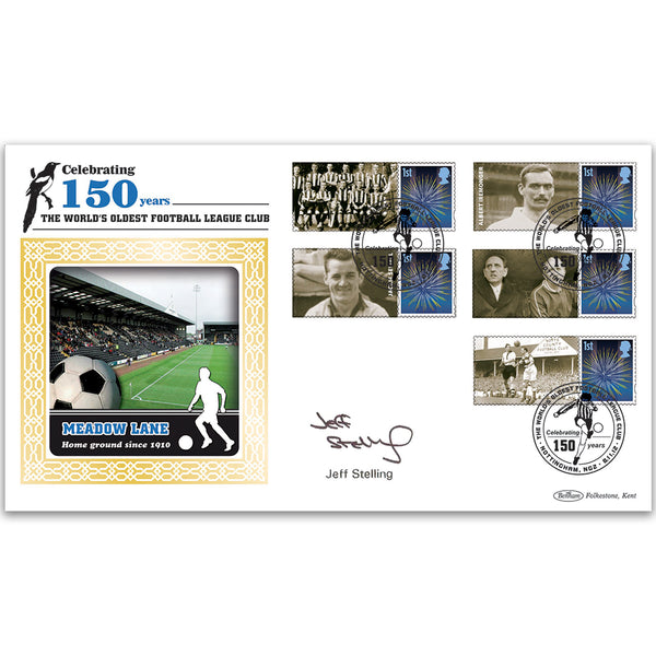 2012 Notts County Comm Sht Cover 1 - Signed Jeff Stelling