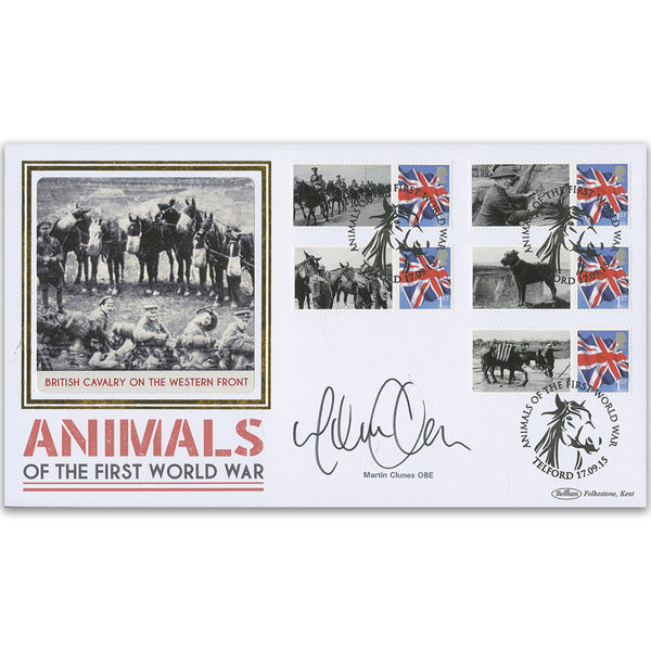 2015 Animal of WWI BLCSSP Cover 2 Signed Martin Clunes OBE
