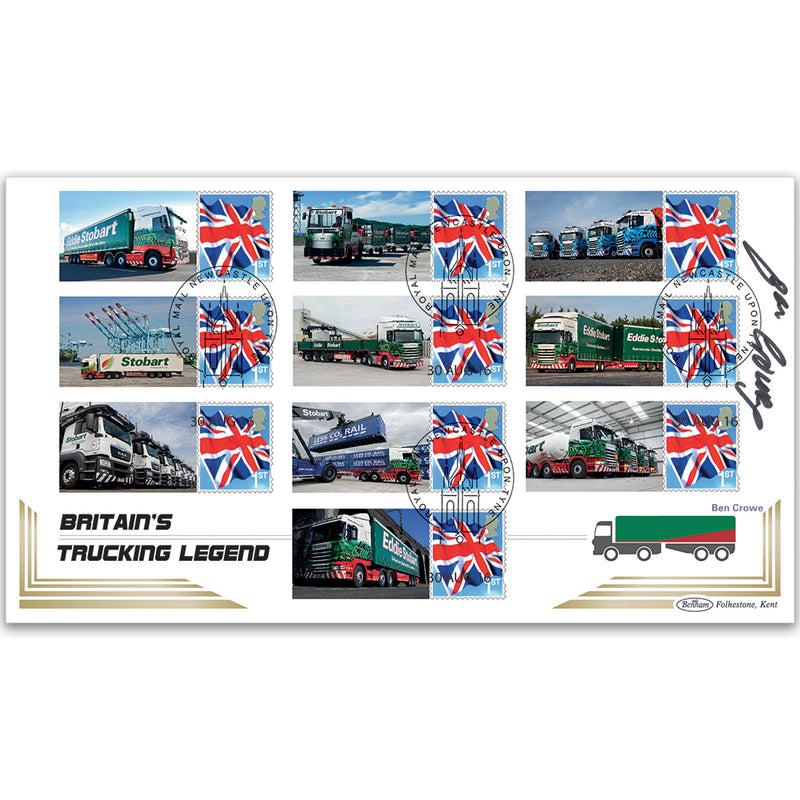 2016 Eddie Stobart Comm Sheet BLCSSP Cover Signed Ben Crowe