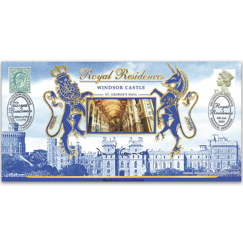 2000 Millennium Definitive, Royal Residences BLCSSP Cover - Signed Dean of Windsor