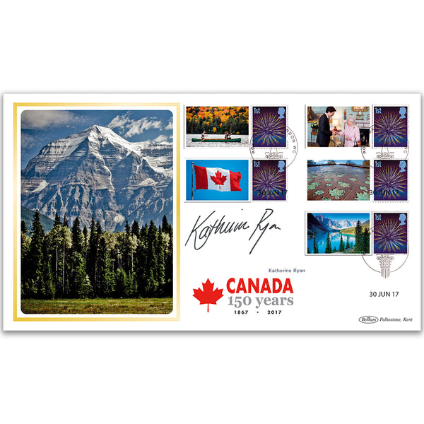 2017 Canada Commemorative Sheet BLCSSP - Cover 2 - Signed Katherine Ryan