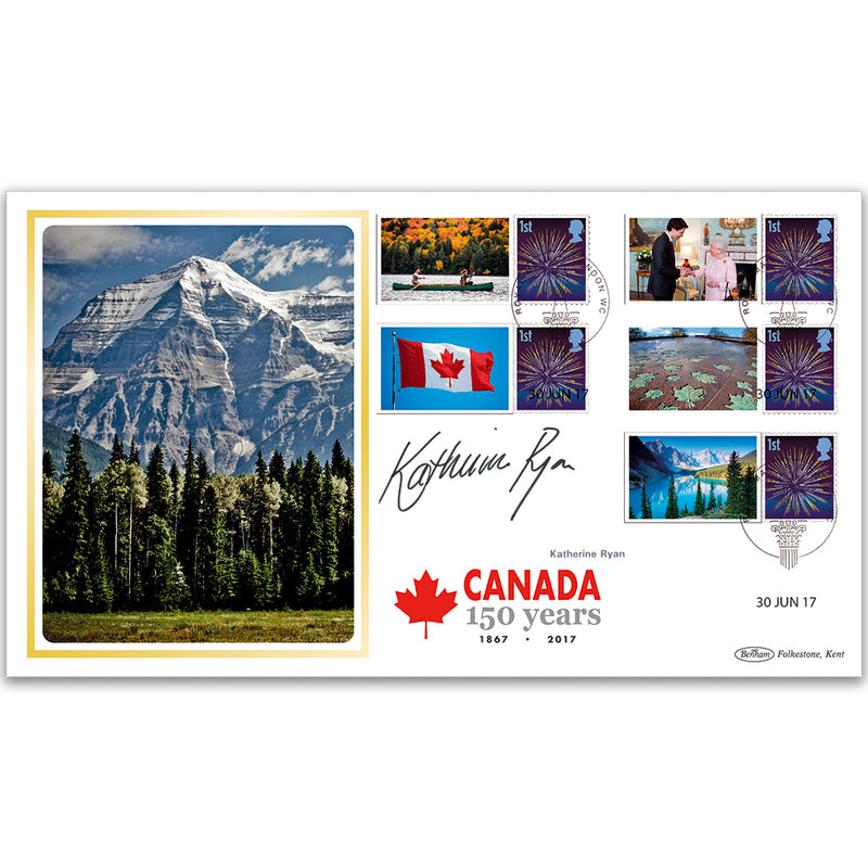 2017 Canada Commemorative Sheet BLCSSP - Cover 2 - Signed Katherine Ryan