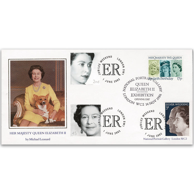 1986 Queen's Portrait Exhibition Doublde 2002 Queen Elizabeth II Jubilee Weekend spec h/s