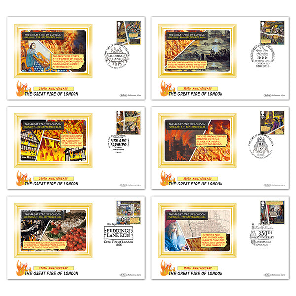 2016 Great Fire of London Stamps BS Set