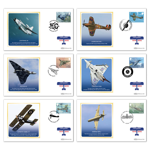 2018 RAF 100th Anniversary Stamps BS Set