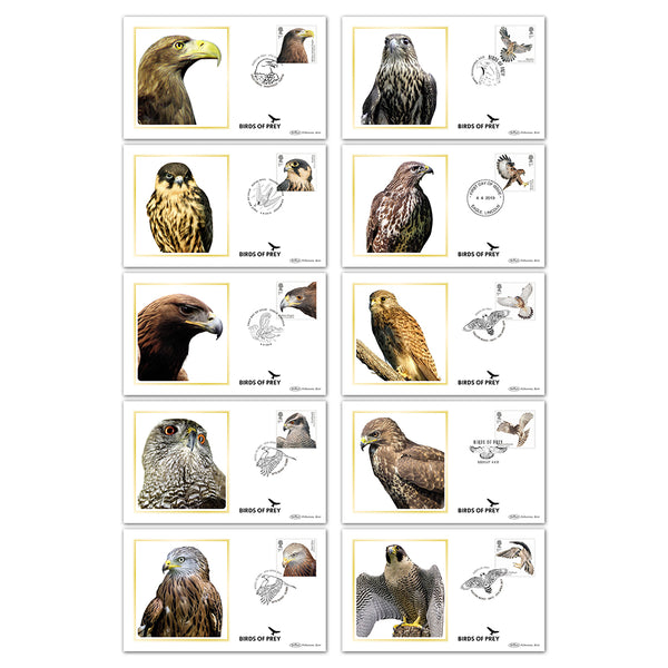 2019 Birds of Prey Stamps BS Set of Covers