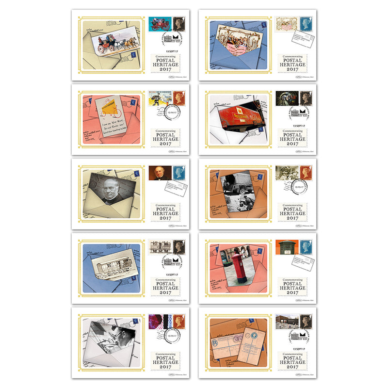 2017 Postal Museum Commemorative Sheet - Benham BSSP Set of Covers