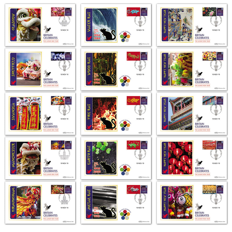 2019 Year of the Rat Generic Sheet BSSP Set of 15