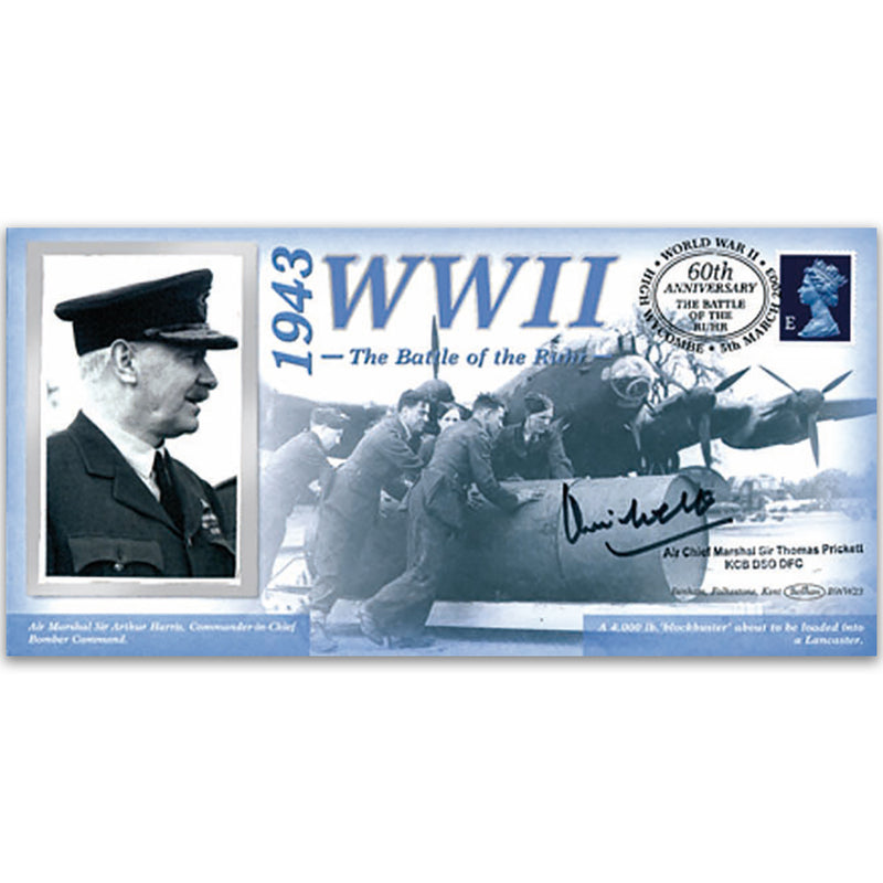 1943 The Battle of the Ruhr SIgned ACM Sir Thomas Prickett - 60th Anniversary WWII