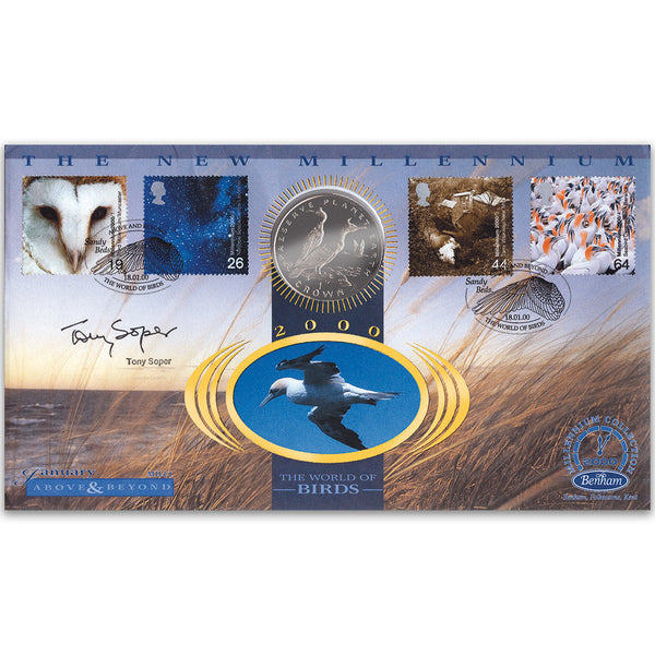 2000 Above & Beyond Coin Cover - Signed by Tony Soper
