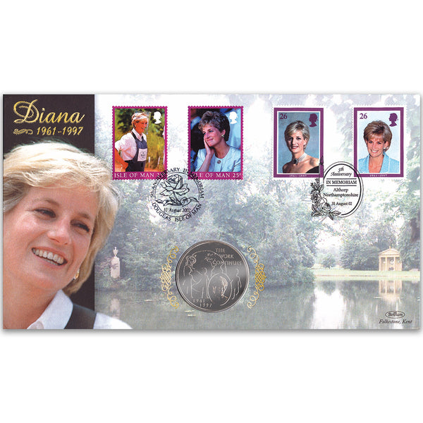 2002 Princess Diana 5th Anniversary Coin Cover