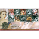 2003 Coronation 50th Anniversary Coin Cover - Signed by Tom Phillips CBE RA