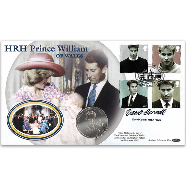 2003 Prince William's 21st Coin Cover - Signed by David Cornell