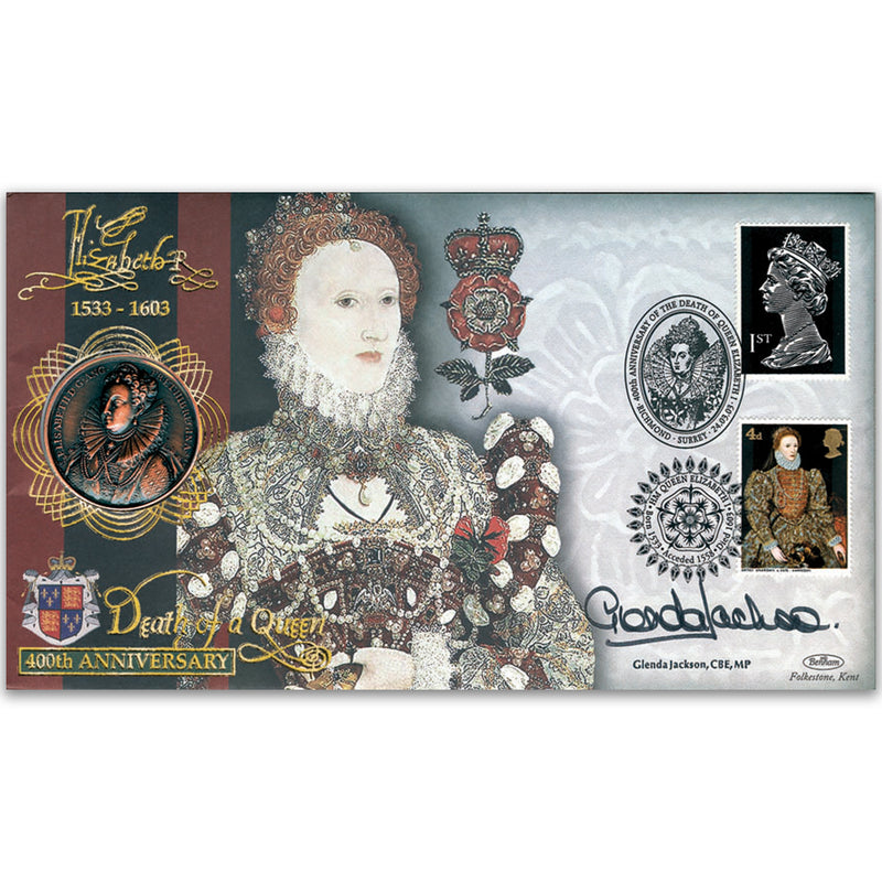 2003 Elizabeth I 400th Special Coin Cover - Signed by Glenda Jackson CBE