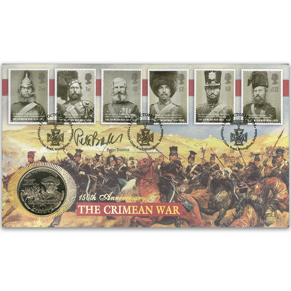 2004 Crimean War Coin Cover - Signed by Peter Bowles