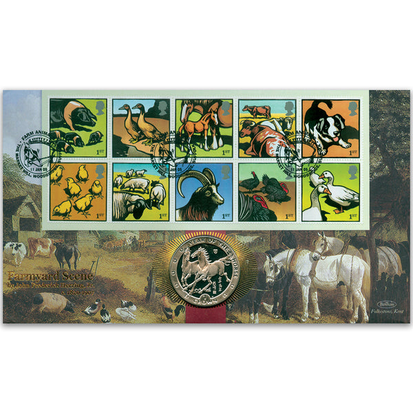 2005 Farm Animals Coin Cover