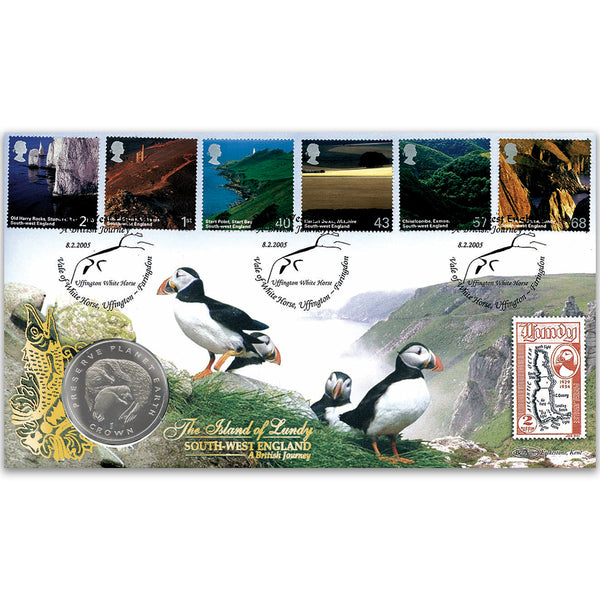 2005 British Journey: South-West England Coin Cover