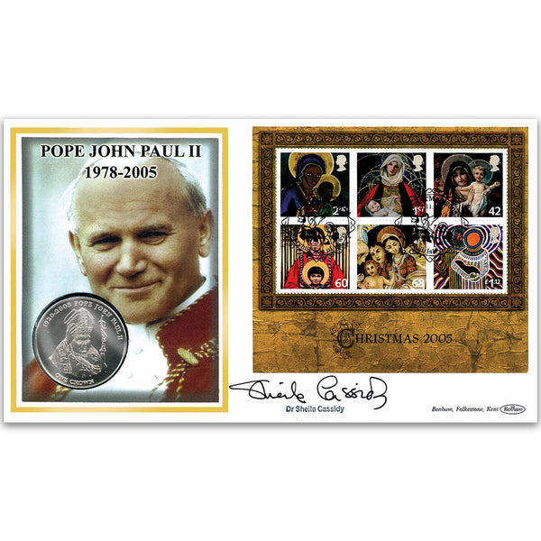 2005 Christmas Coin Cover - Signed by Dr. Sheila Cassidy